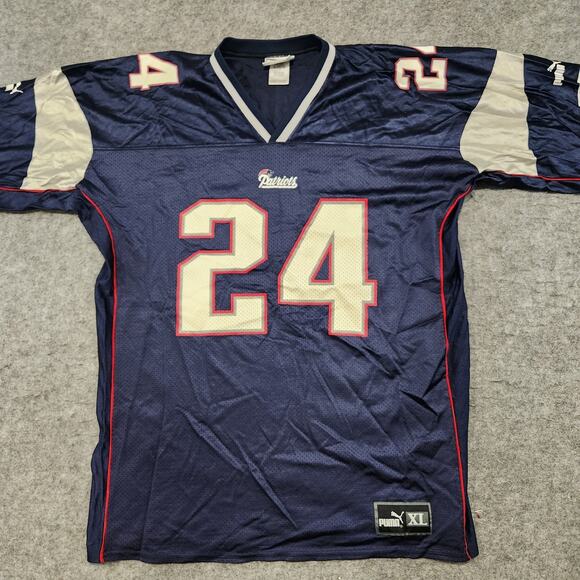 VTG Ty Law New England Patriots Puma Mens XL NFL Football Jersey USA Made - Picture 7 of 13